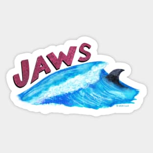 Painted Jaws Wave Sticker